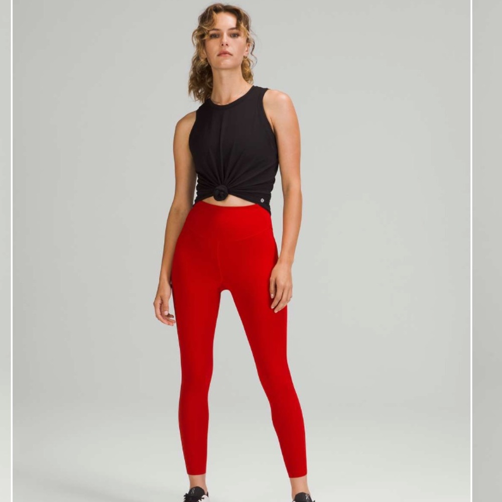 Lululemon Base Pace High-Rise Tight 25” Dark Red size 6